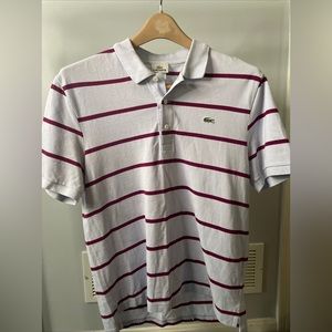 Lacoste Stripe Polo Large